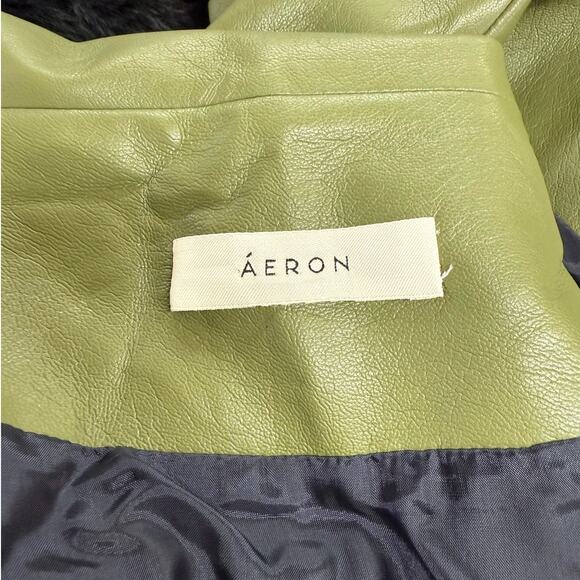 Aeron MOSS Women's Portia Bat Wing Faux Leather Bomber Jacket, EU 38 - Picture 5 of 5